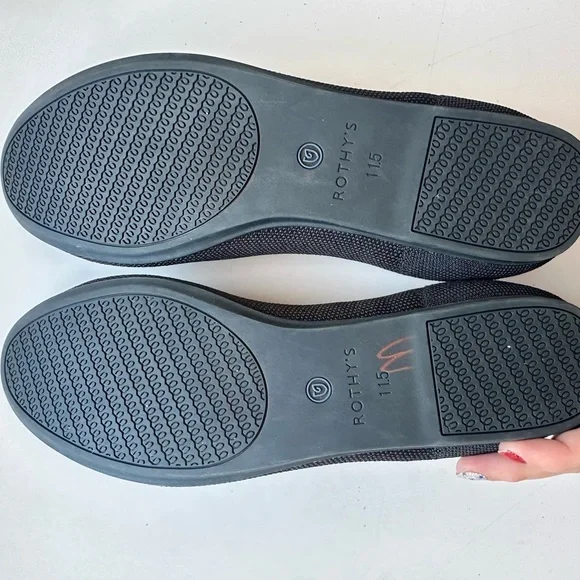 Rothy’s The Flat Round Toe Maritime Navy Slip On Knit Size 11 Ballet - Picture 12 of 12